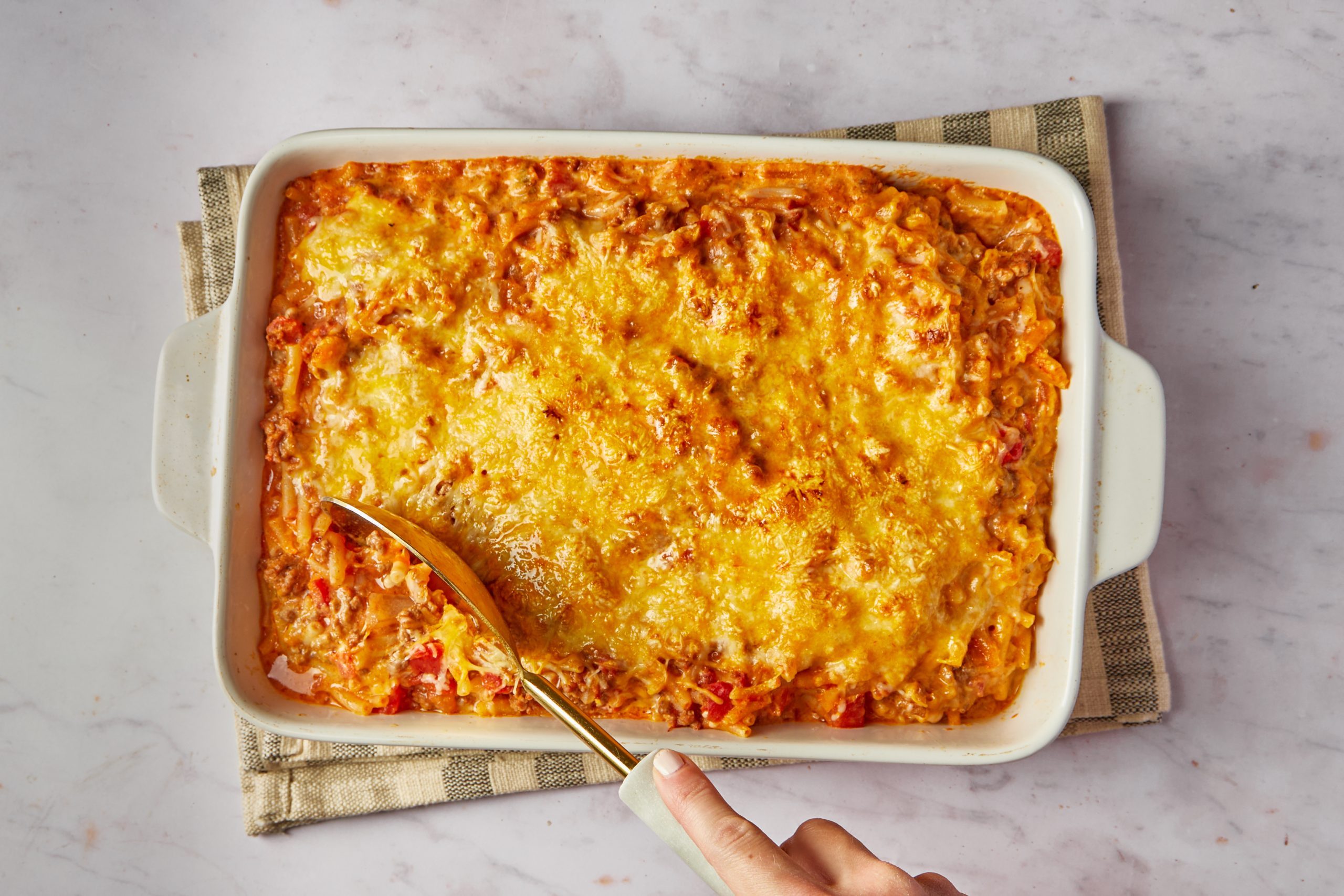 This Mexican mac and cheese is an entire meal in one dish—a meal even the pickiest eaters will pick for dinner many times a month. And the busy chef won't mind, as it's on the quicker and easier side.