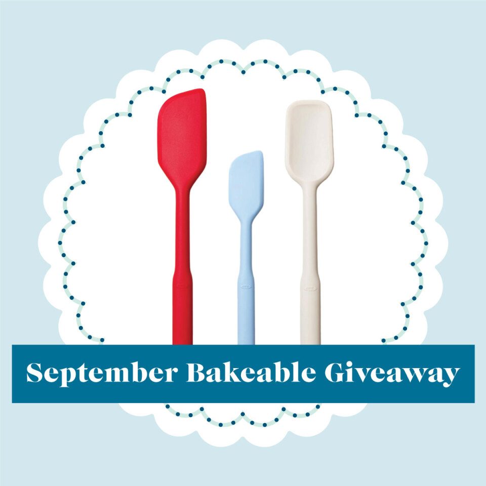 September 24 Bakeable Giveaway 3 Piece Silicone Spatula Set 