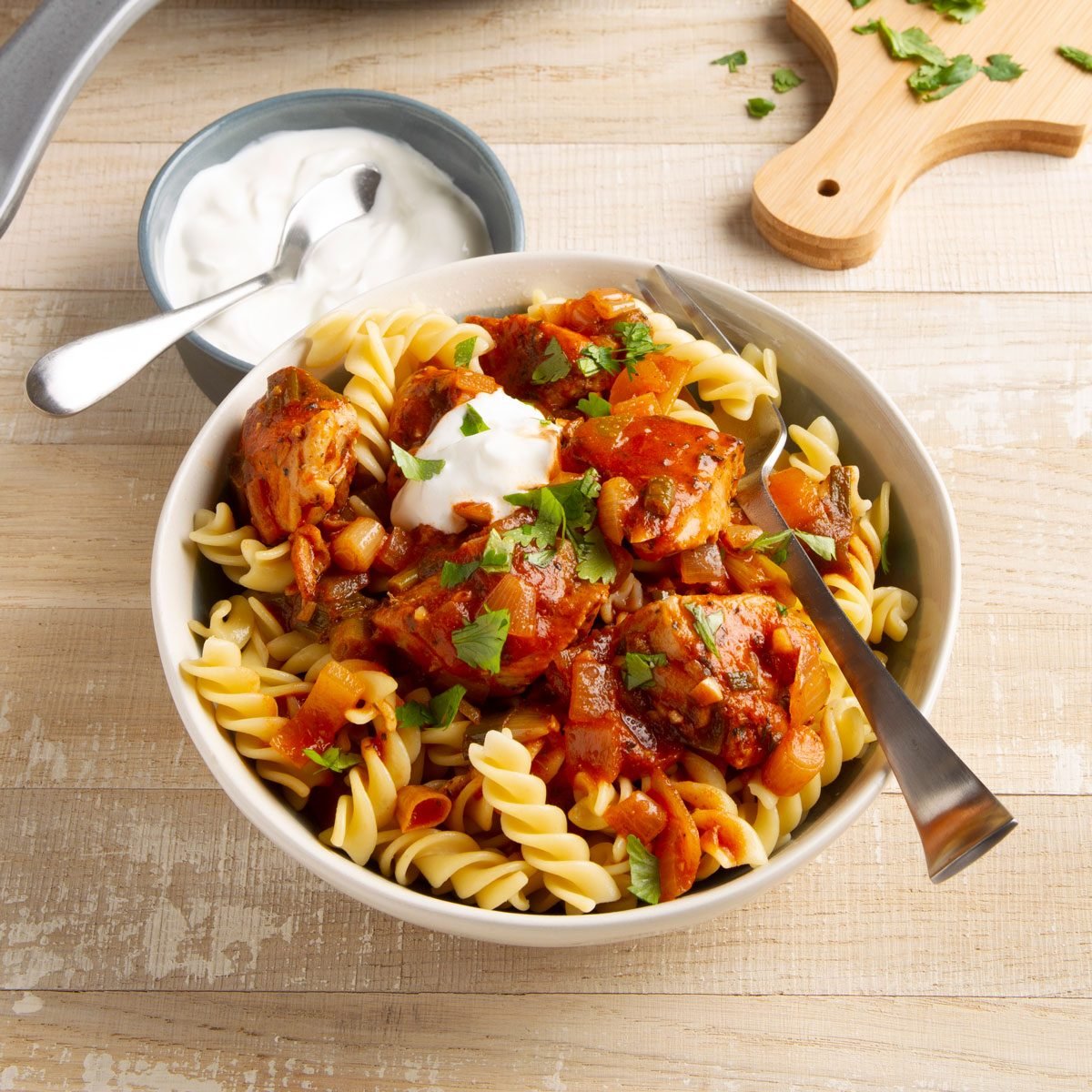 Spicy Chicken And Tomato Pasta