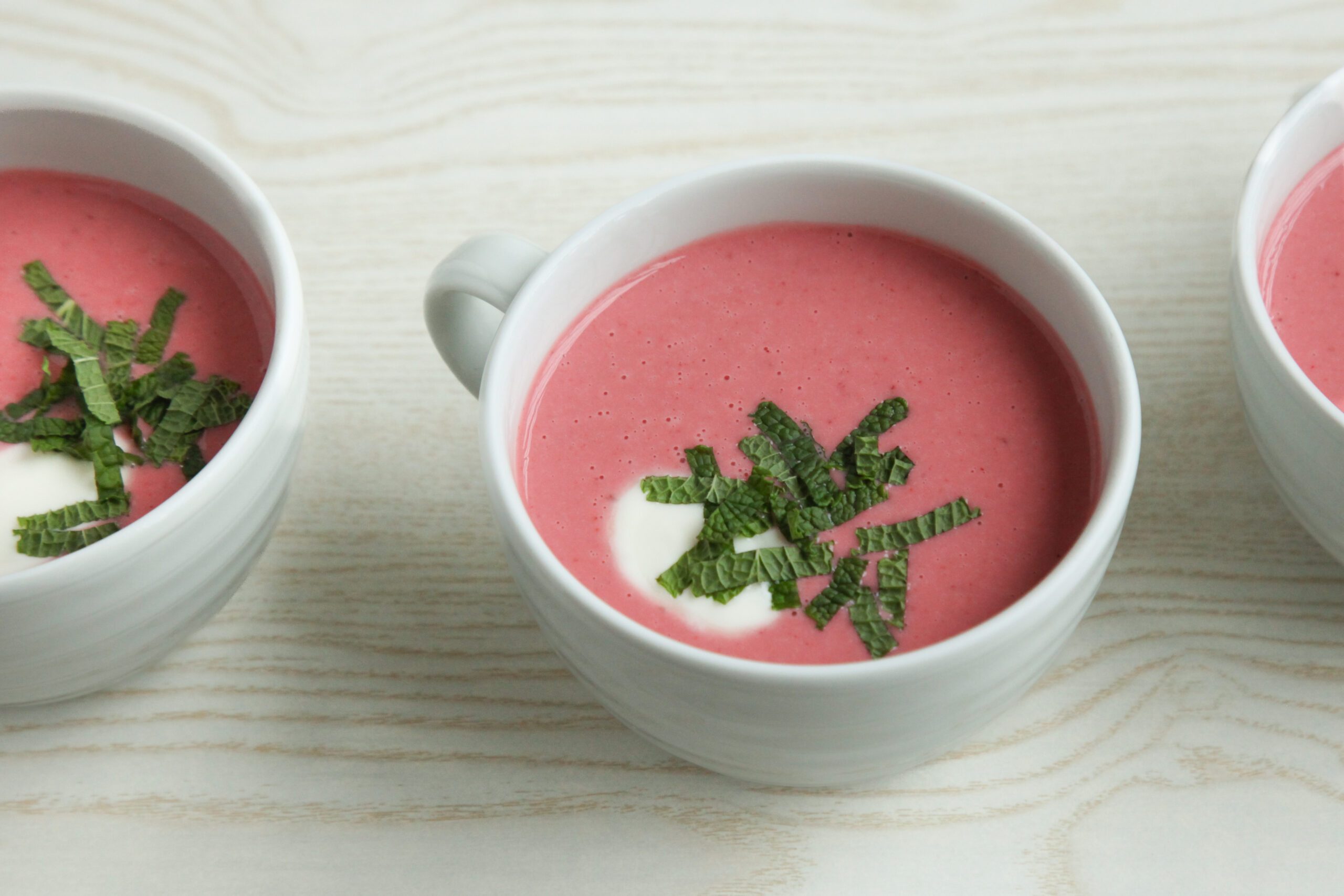 Strawberry Soup for breakfast