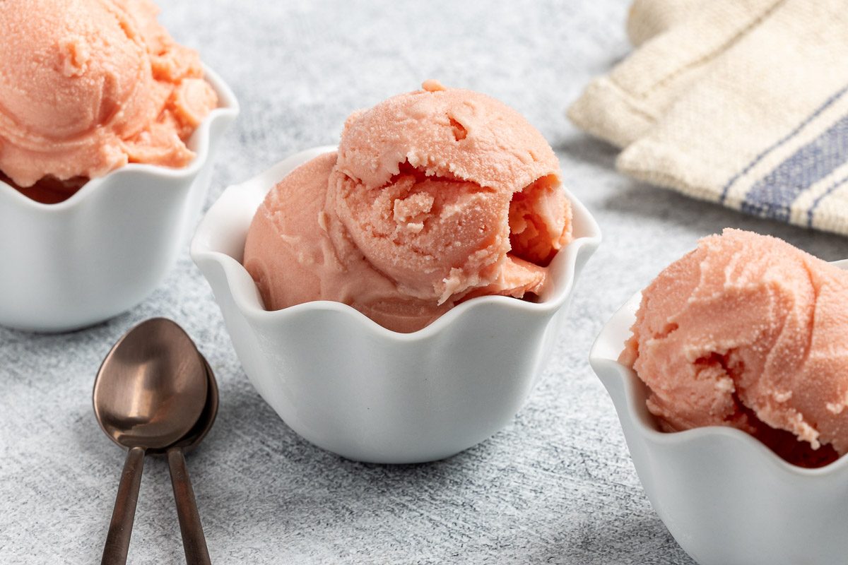 Taste of Home Watermelon Ice Cream recipe photo of the finished recipe.