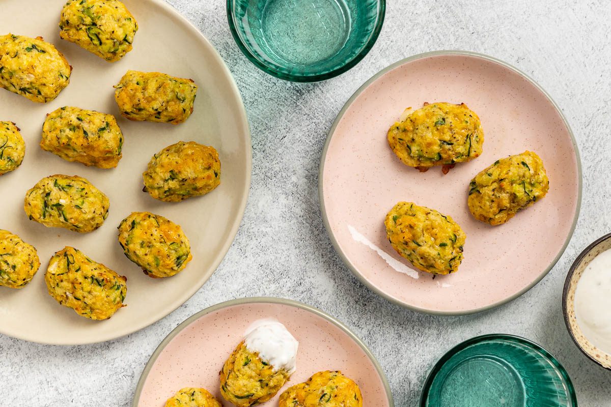 Taste of Home Zucchini Tots recipe photo the finished recipe.