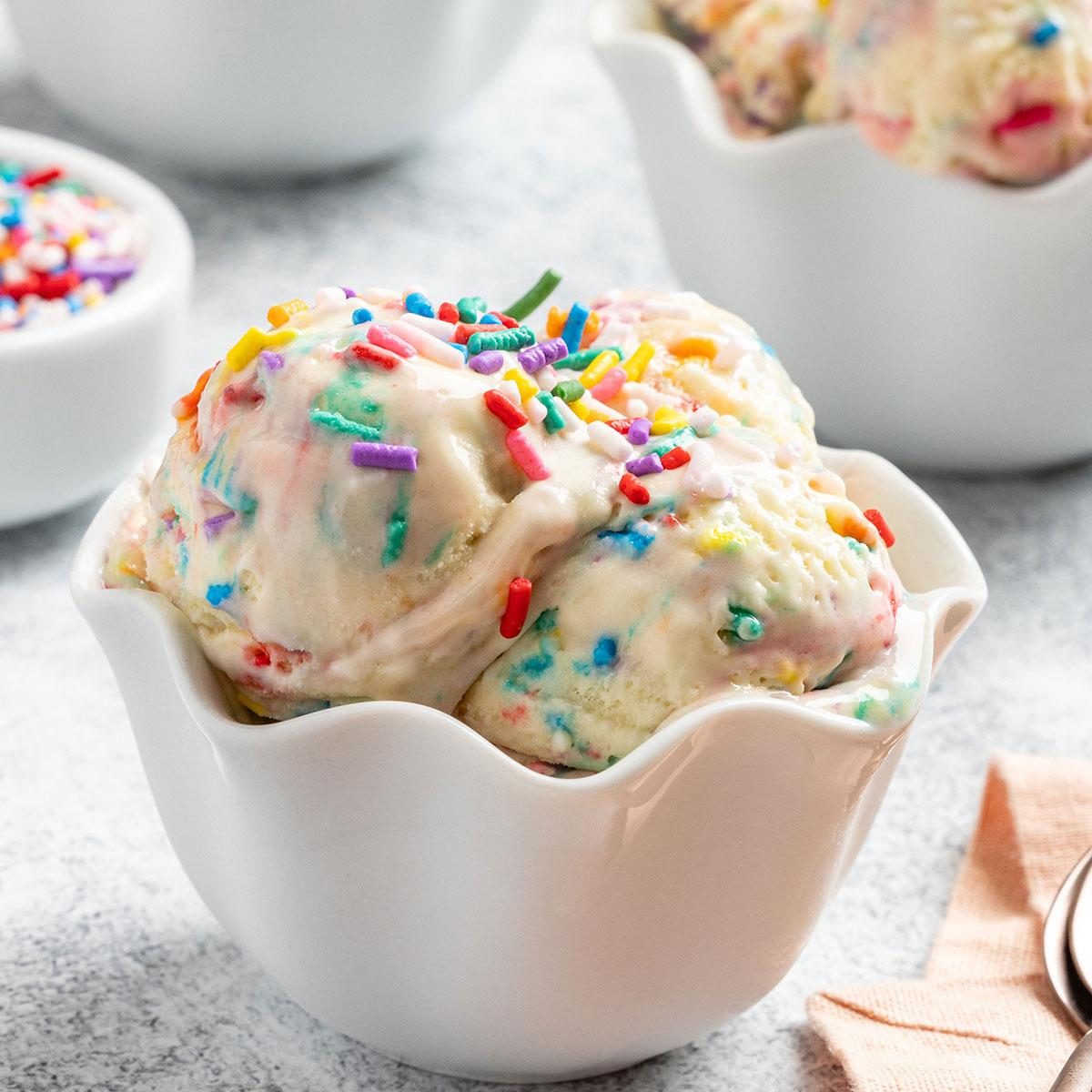 Homemade cake batter ice cream sale