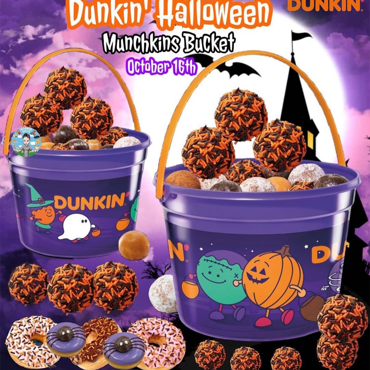 Dunkin' Munchkins Buckets Will Be Back for Halloween 2024