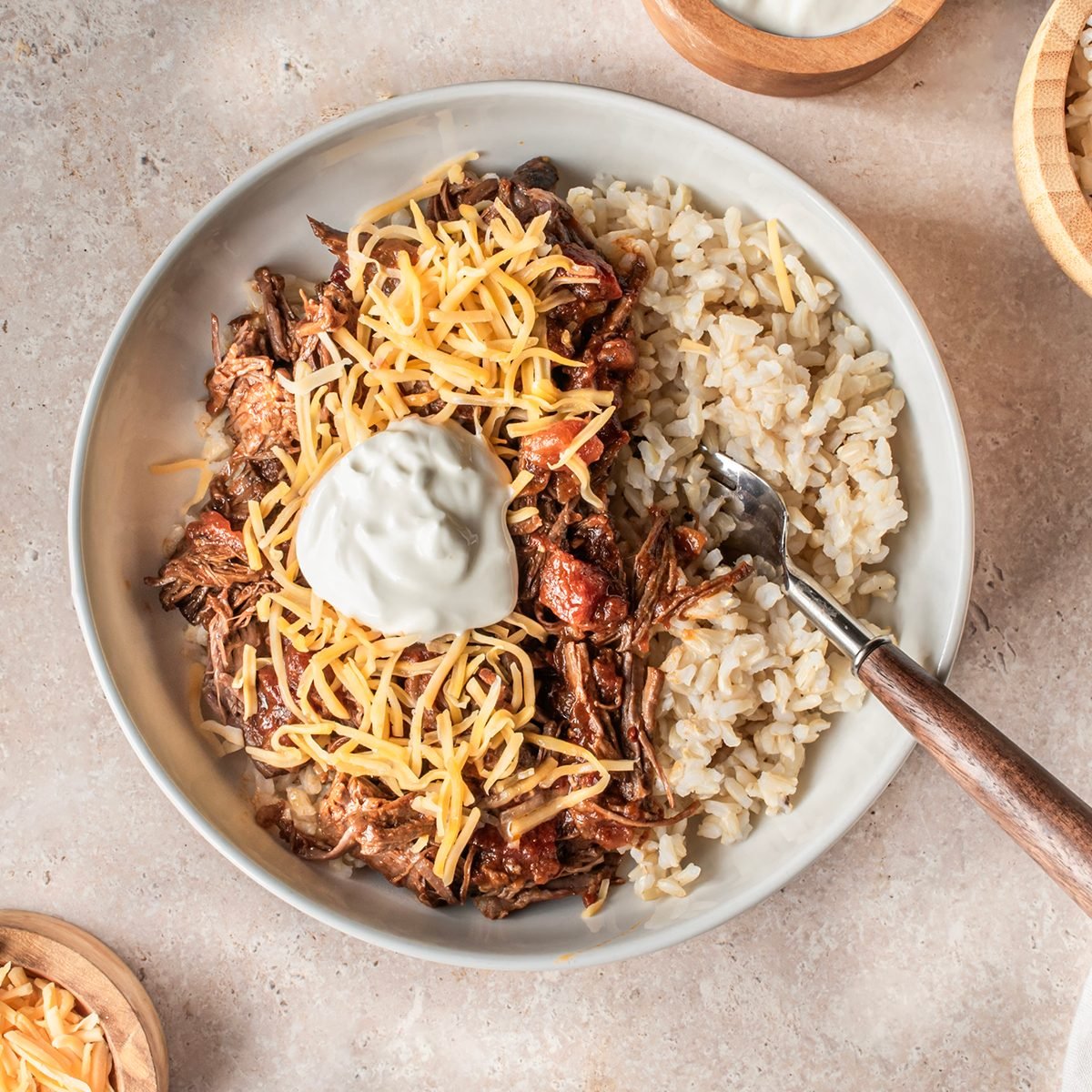 Chipotle Shredded Beef By Taste Of Home Served Over Rice