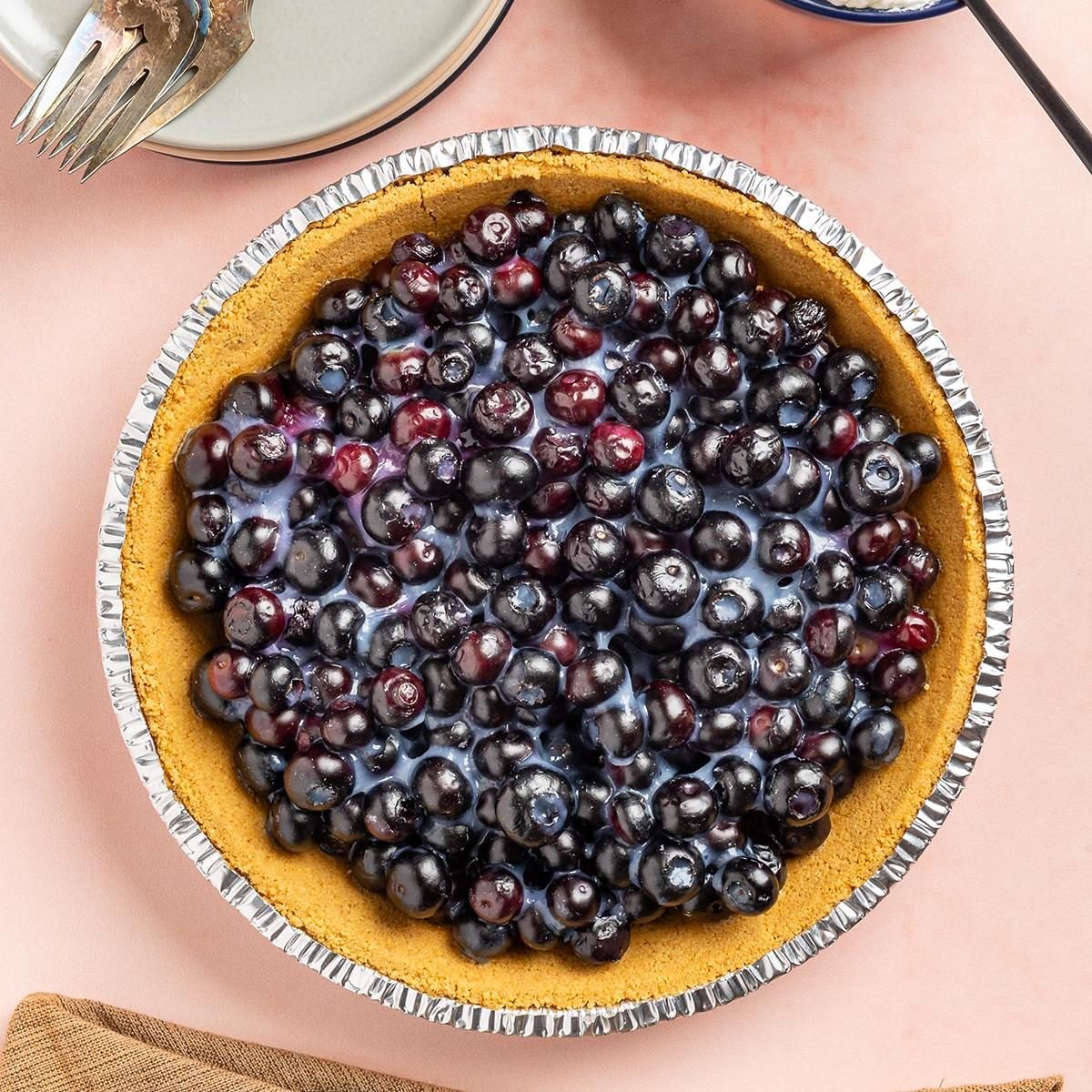 No-Bake Blueberry Pie