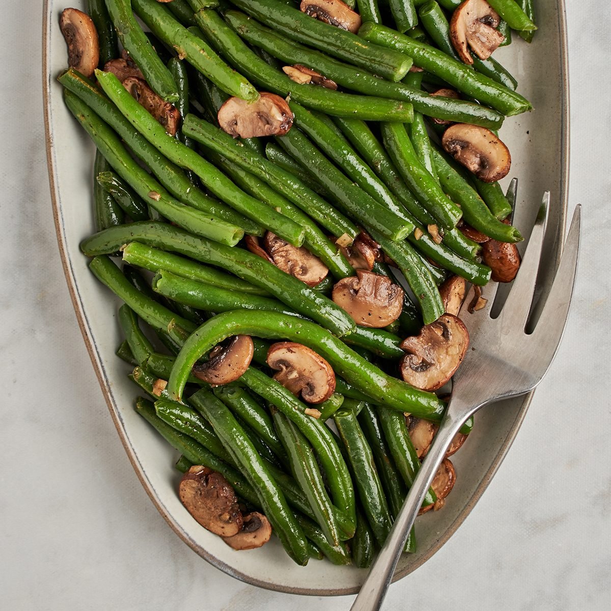 Green Beans and Mushrooms