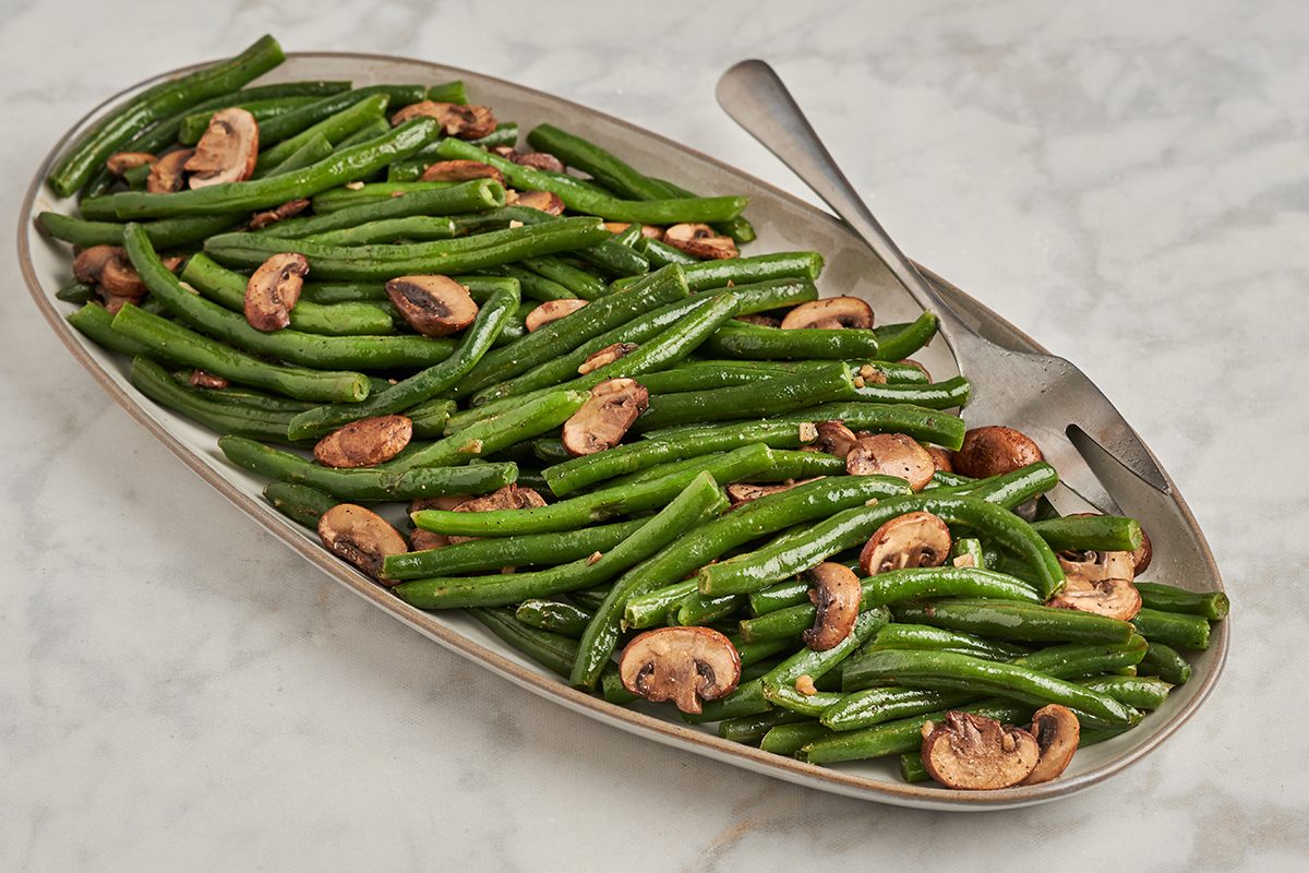 Elevate weeknight dinners with this quick and flavorful green beans and mushrooms recipe by Taste of Home.