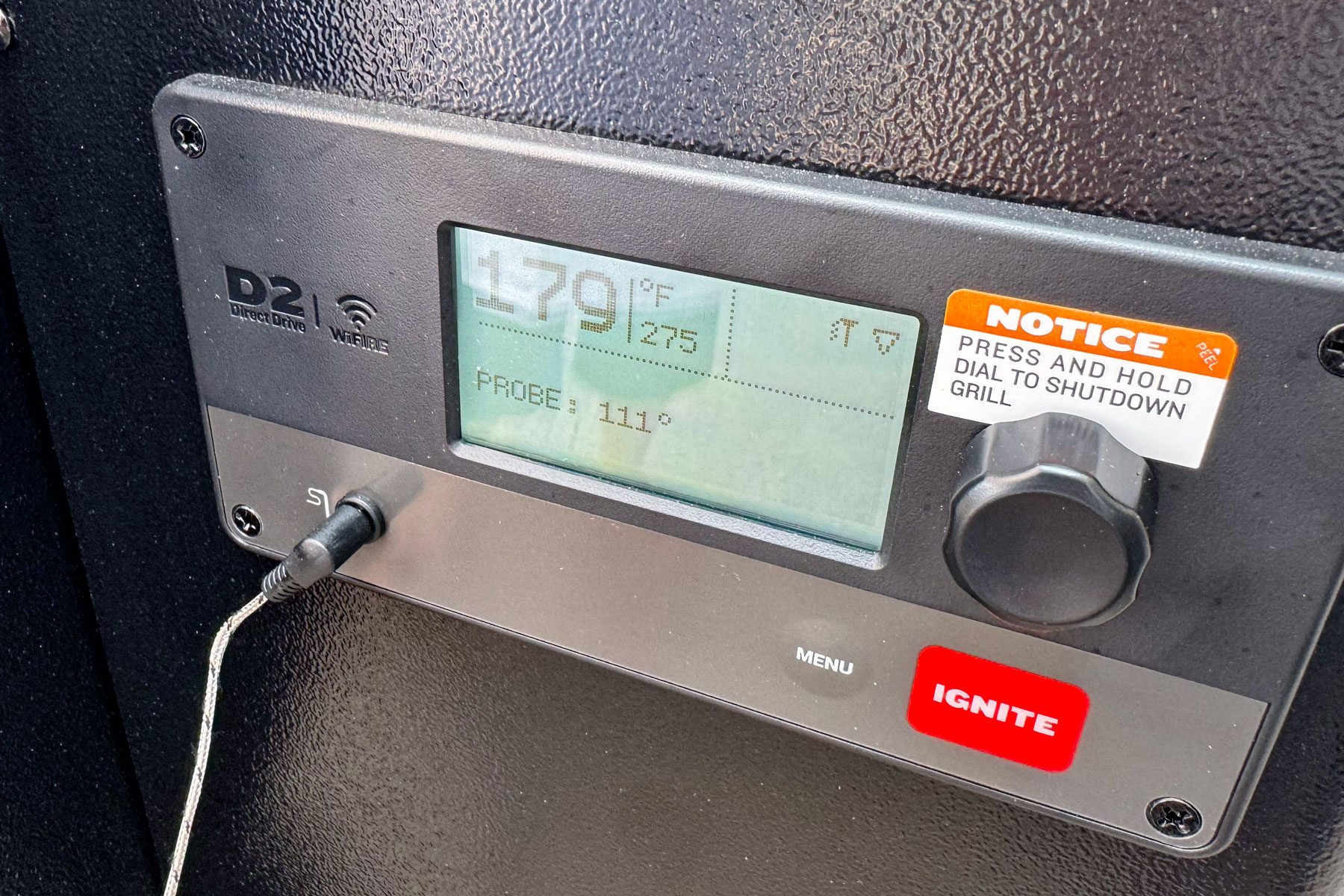 Traeger Pro 575 display