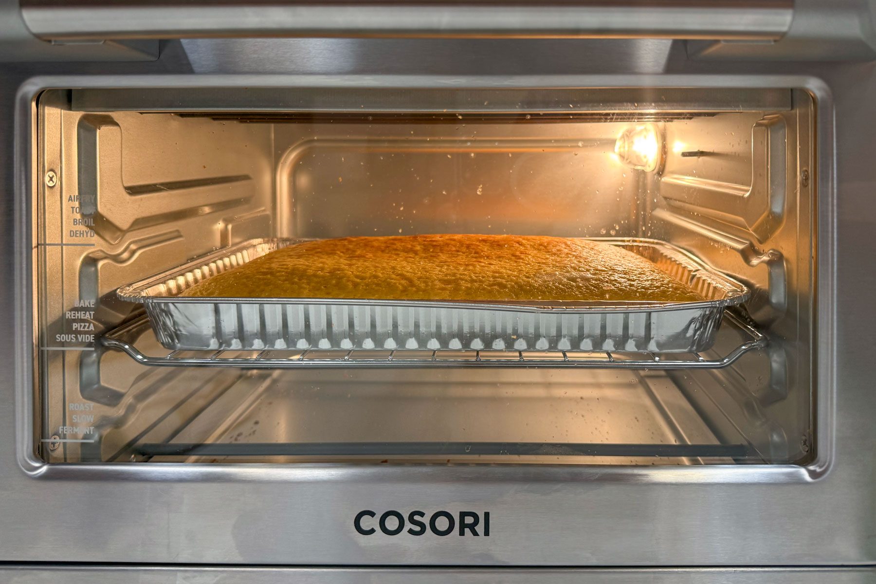 Cosori with cake inside.