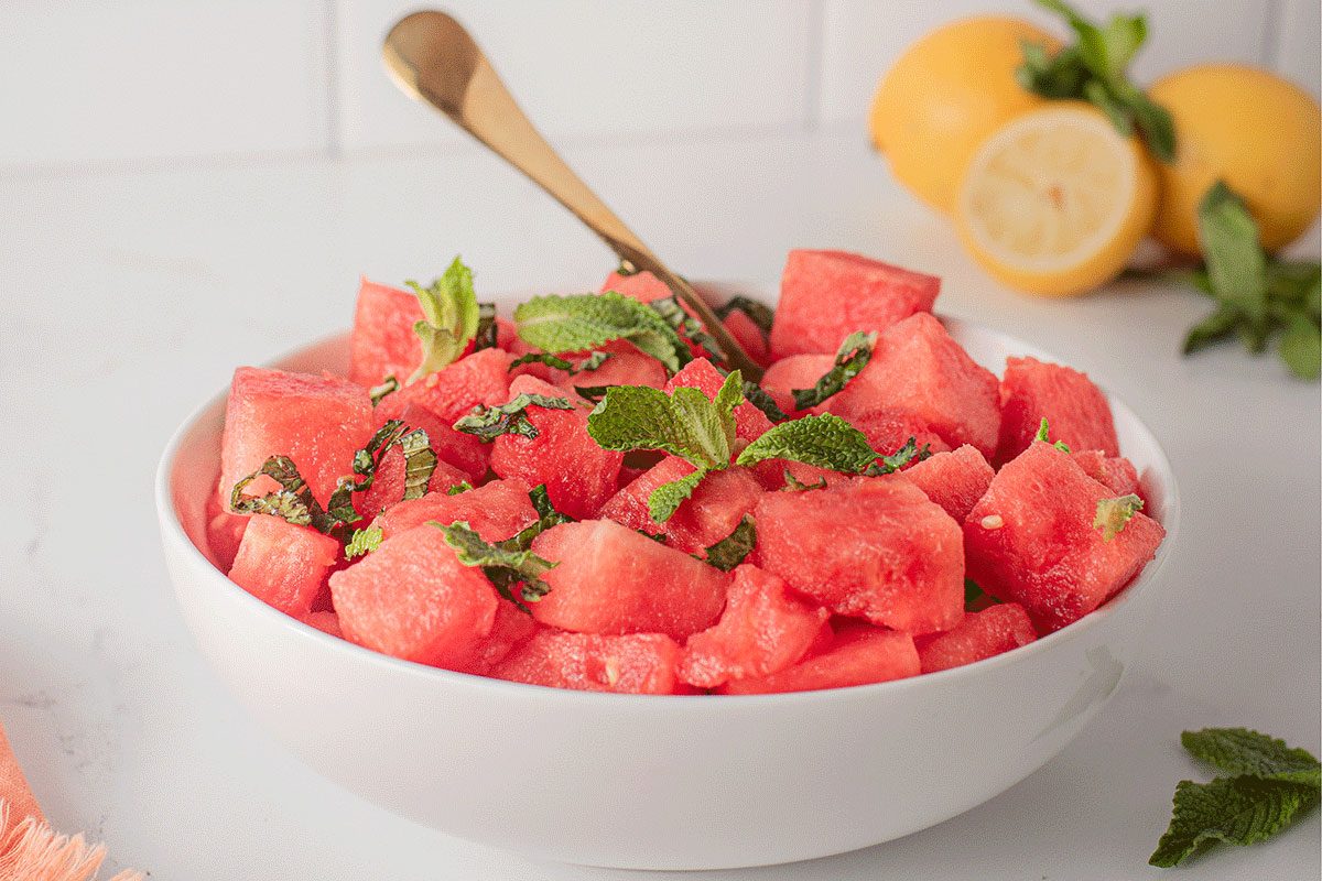 Watermelon Mint Salad by Taste of Home