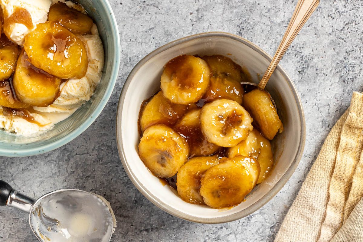 Caramelized Bananas in a bowl