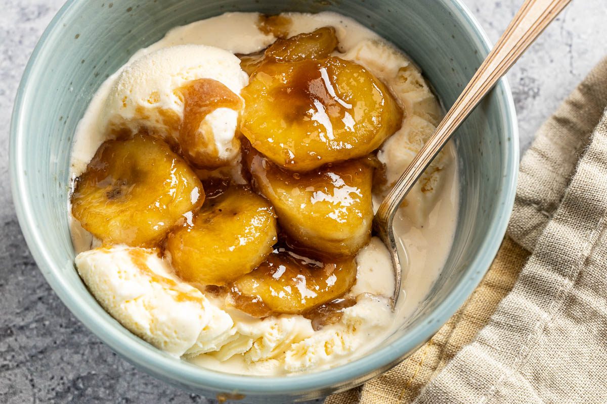 Caramelized Bananas in a bowl