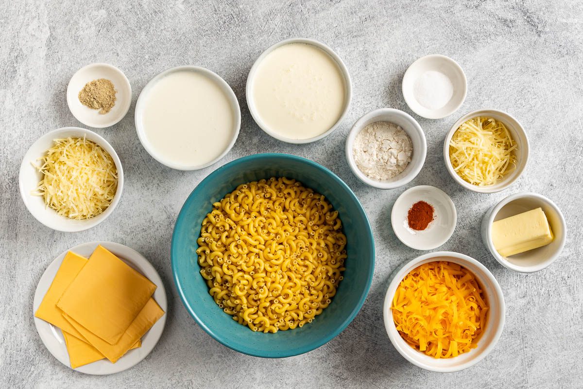 ingredients for Copycat Chick-fil-A Mac and Cheese 