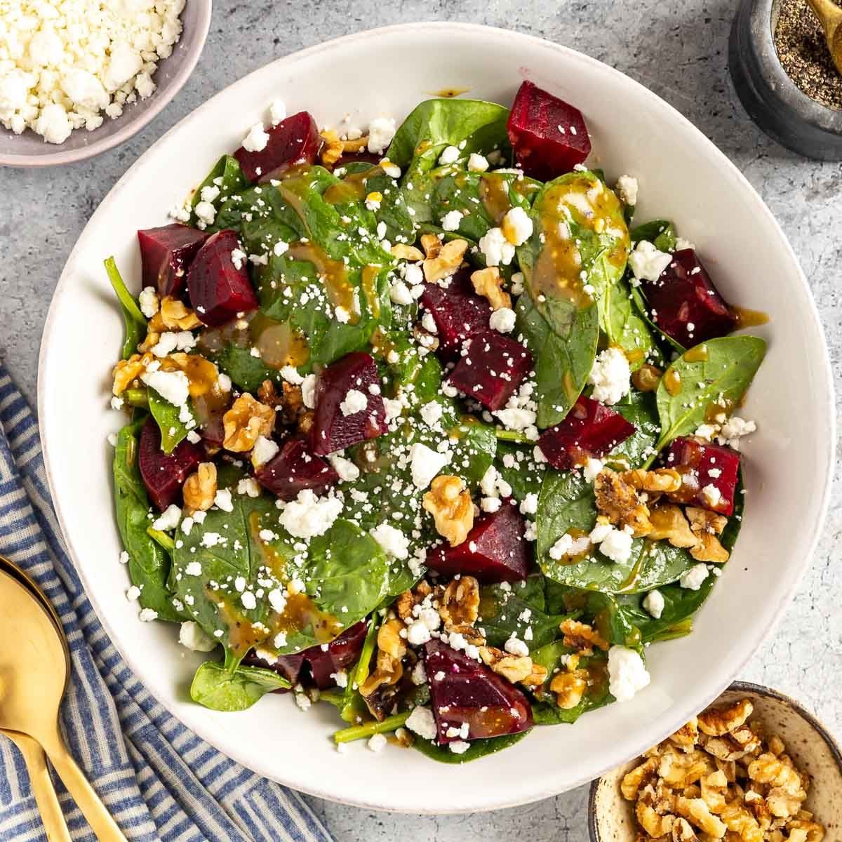 Spinach and Beet Salad