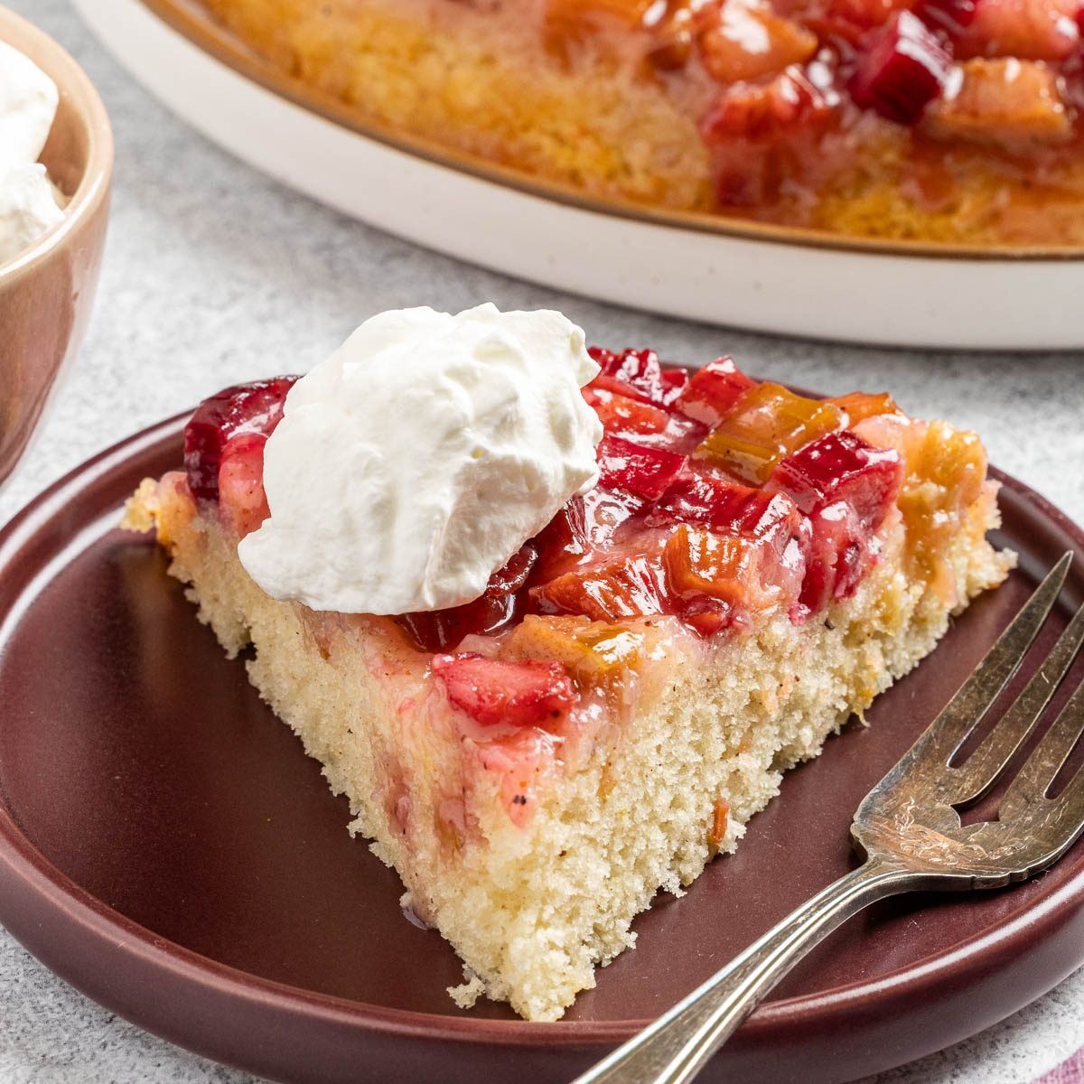 Rhubarb Upside-Down Cake