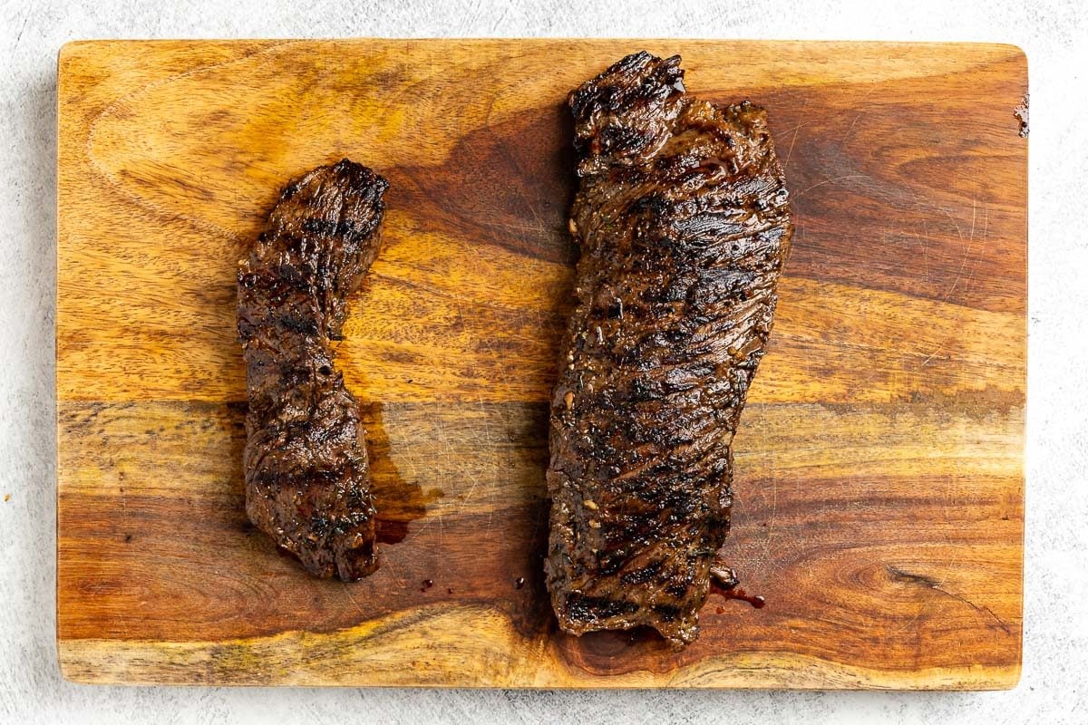  grilled steaks.